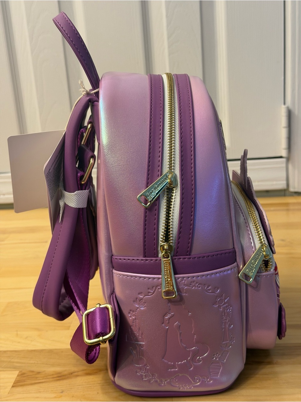 Loungefly tangled Purple Whimsical Sweets Mini Backpack NWT - Picture 3 of 3